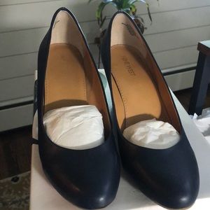 Nine West navy wedge shoes